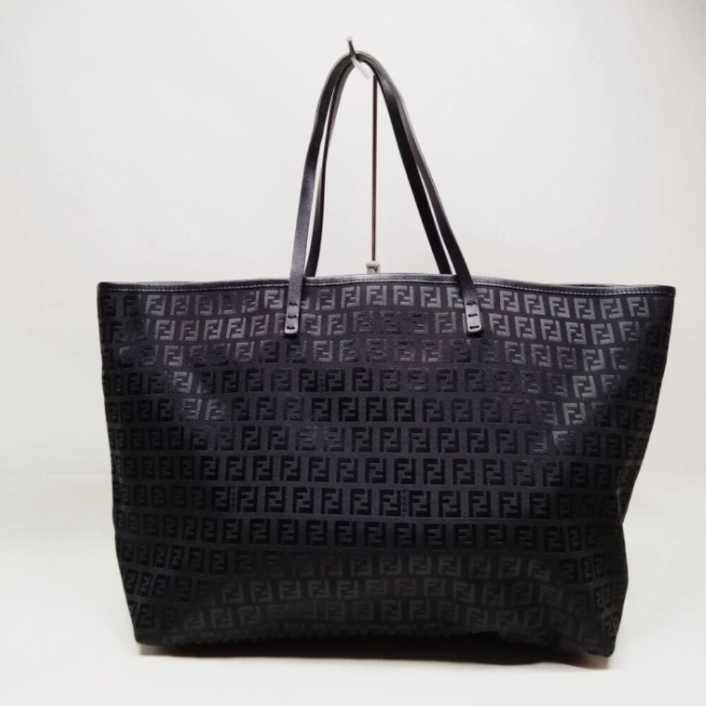 FENDI Zucchino Shopping Tote Black